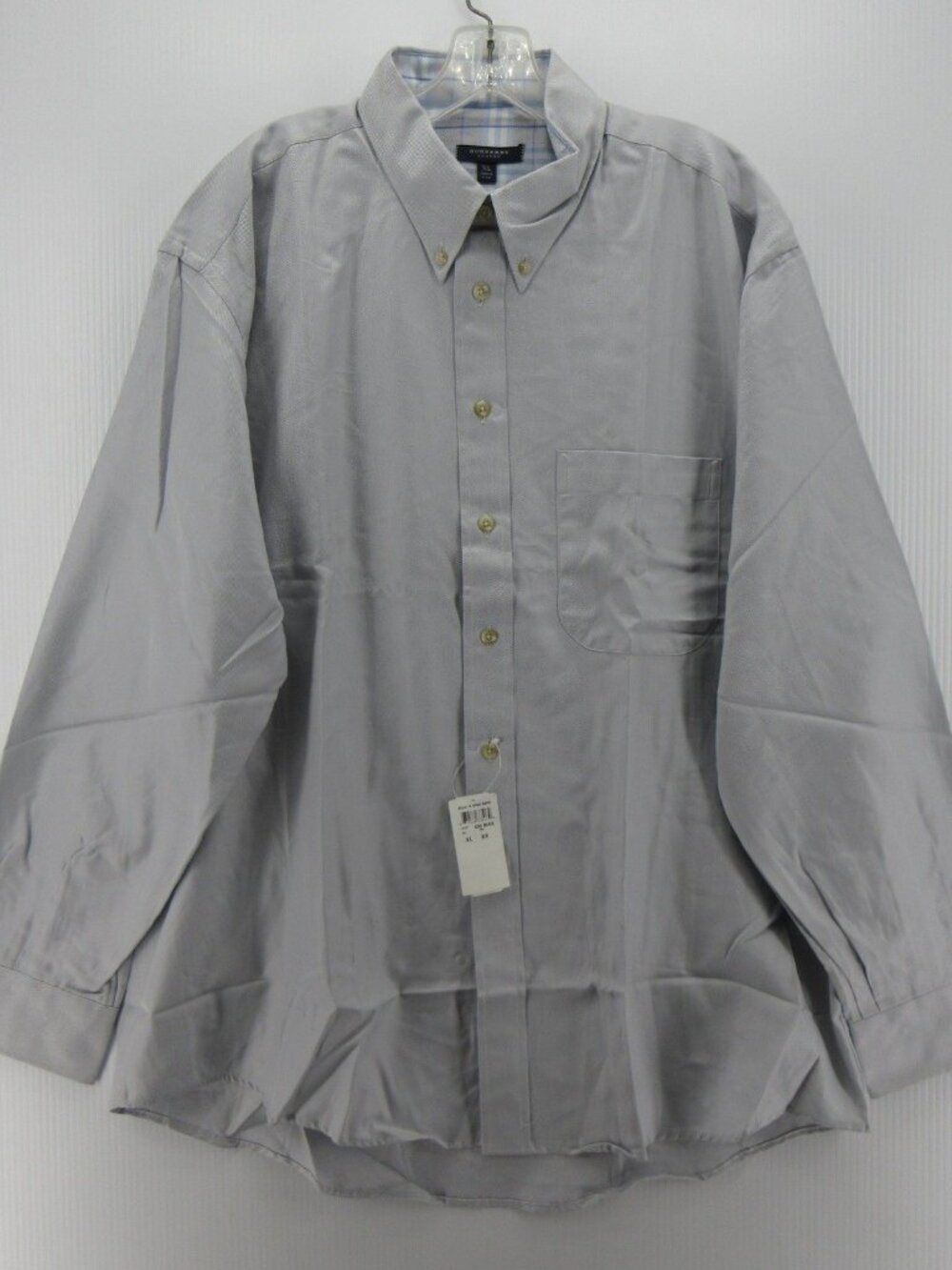 Burberry Shirt XL London Button Down Flip Cuffs Woven USA Made VGT NEW